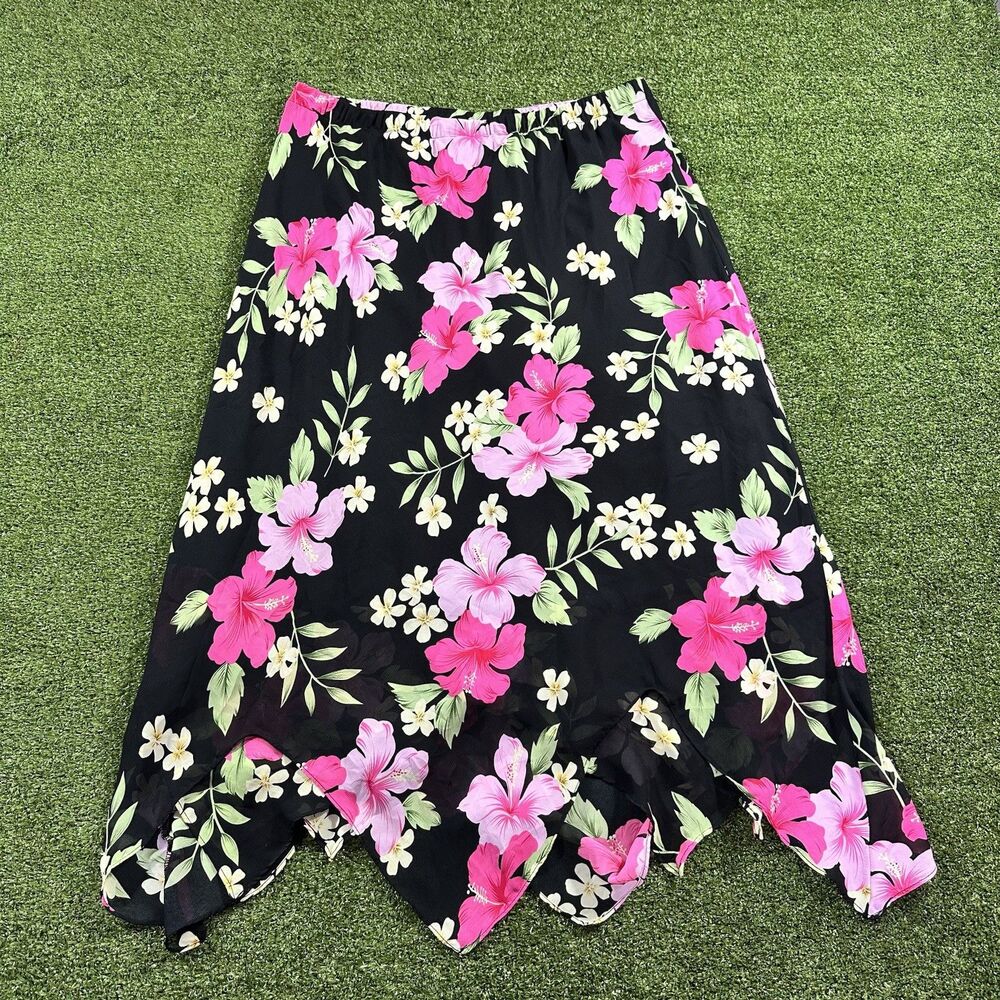 KSL Skirt Floral Size 16W Division Of Karen